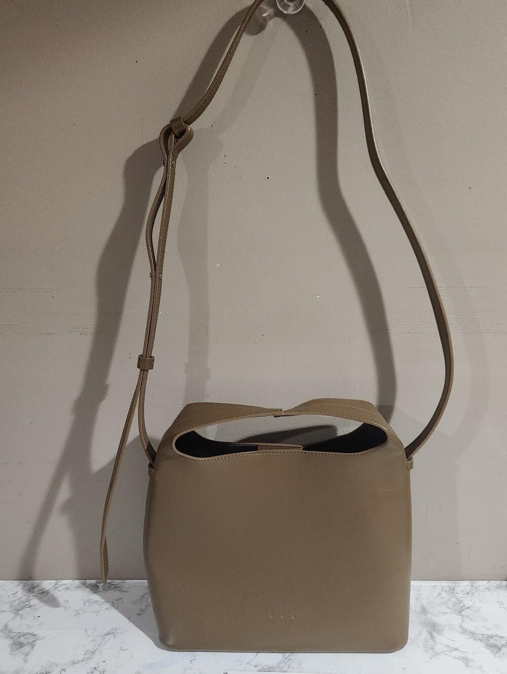 Aesther Ekme Leather Crossbody Bag Mini Sac Bag Color Rock